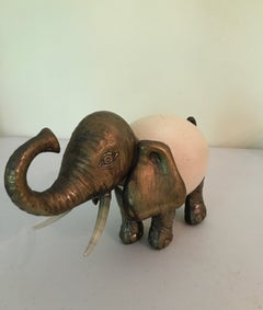 Vintage Ostrich Egg Elephant Sculpture attributed to Anthony Redmile