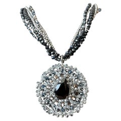 Colgante vintage Ottaviani Bijoux Italia con cuentas de strass
