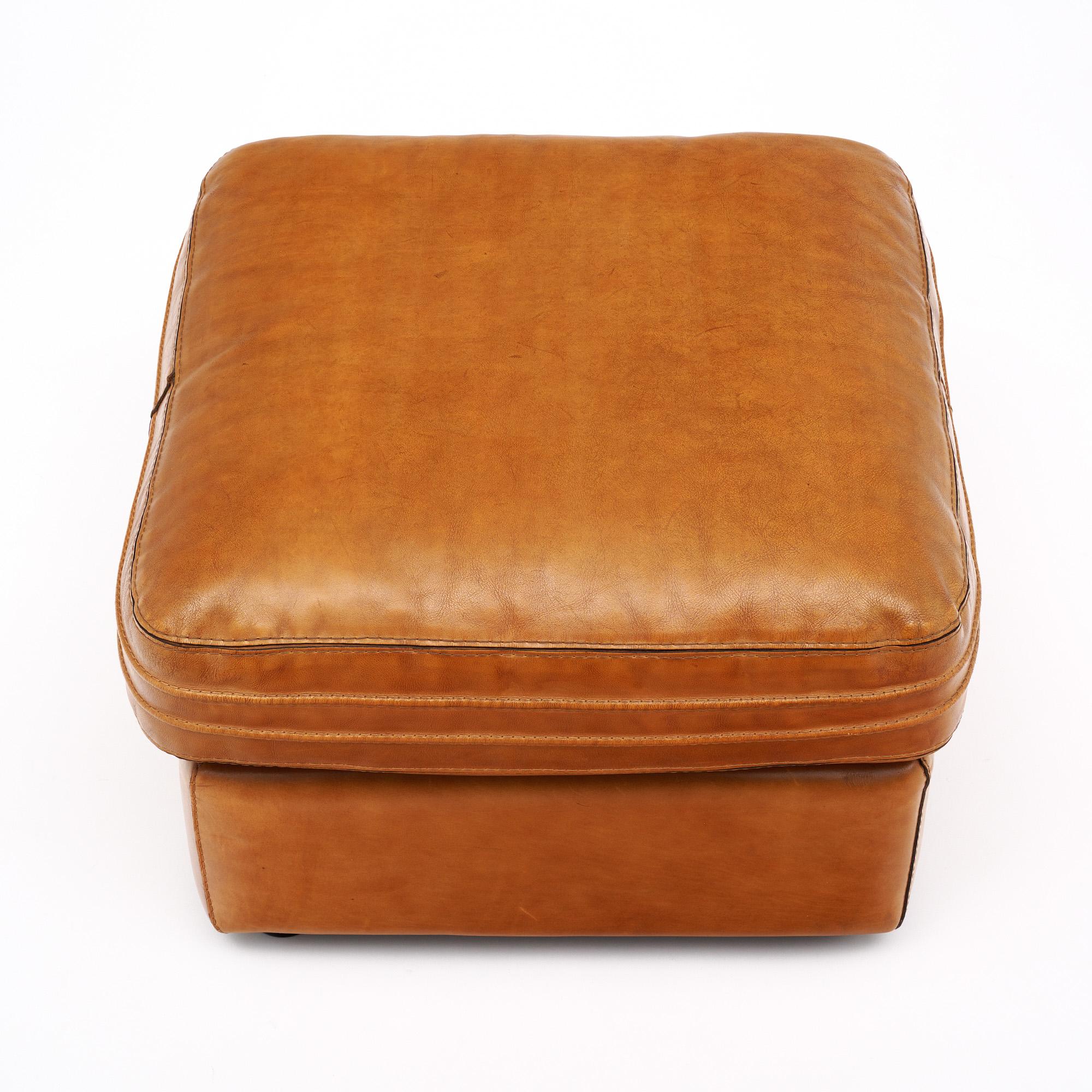 Otomana vintage de Roche Bobois Cuero en venta
