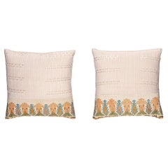 Vintage Ottoman Linen Pillow Covers (Pair)