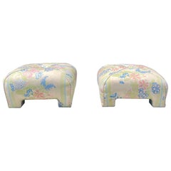 Vintage Ottomans, a Pair