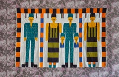 Vintage Oumar Bocoum Malian Wedding Hanging with Figurative Pattern, Mali 1990's