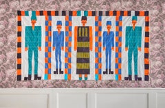 Vintage Oumar Bocoum Woven Wedding Hanging, Mali, 1990s