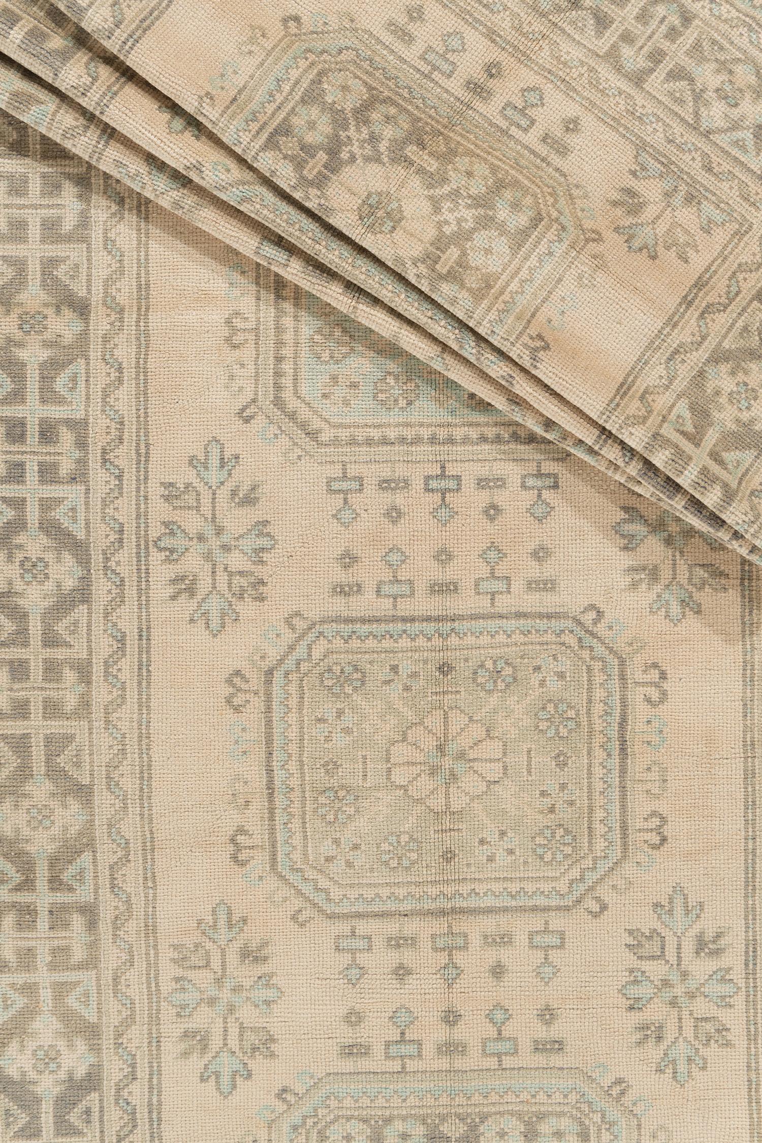 Vintage Oushak Anatolian Runner 4'7 X 11'2 For Sale 2