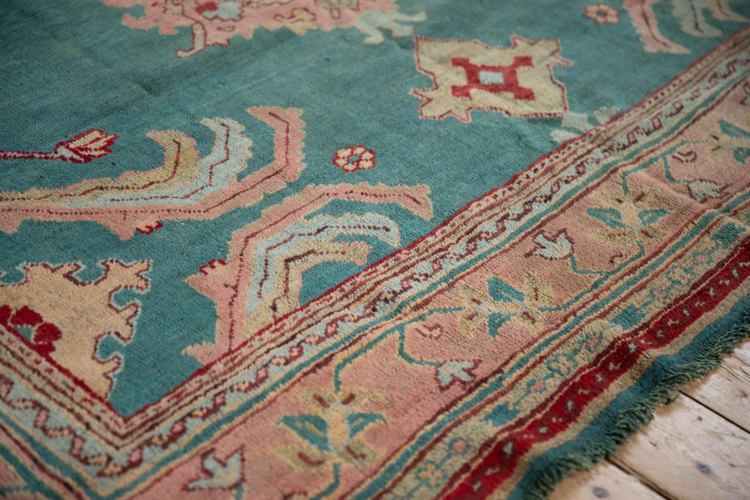 Alfombra Oushak Vintage Anudado a mano en venta