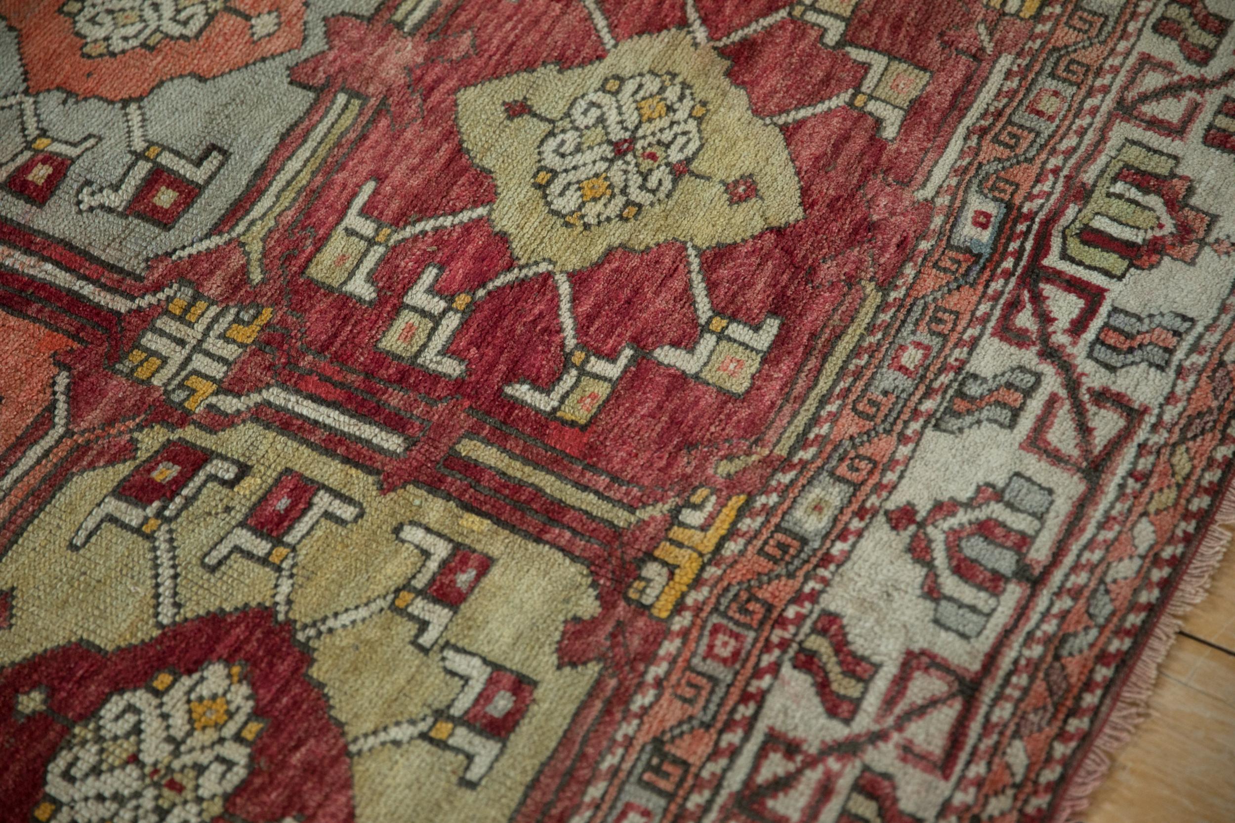 Wool Vintage Oushak Carpet For Sale