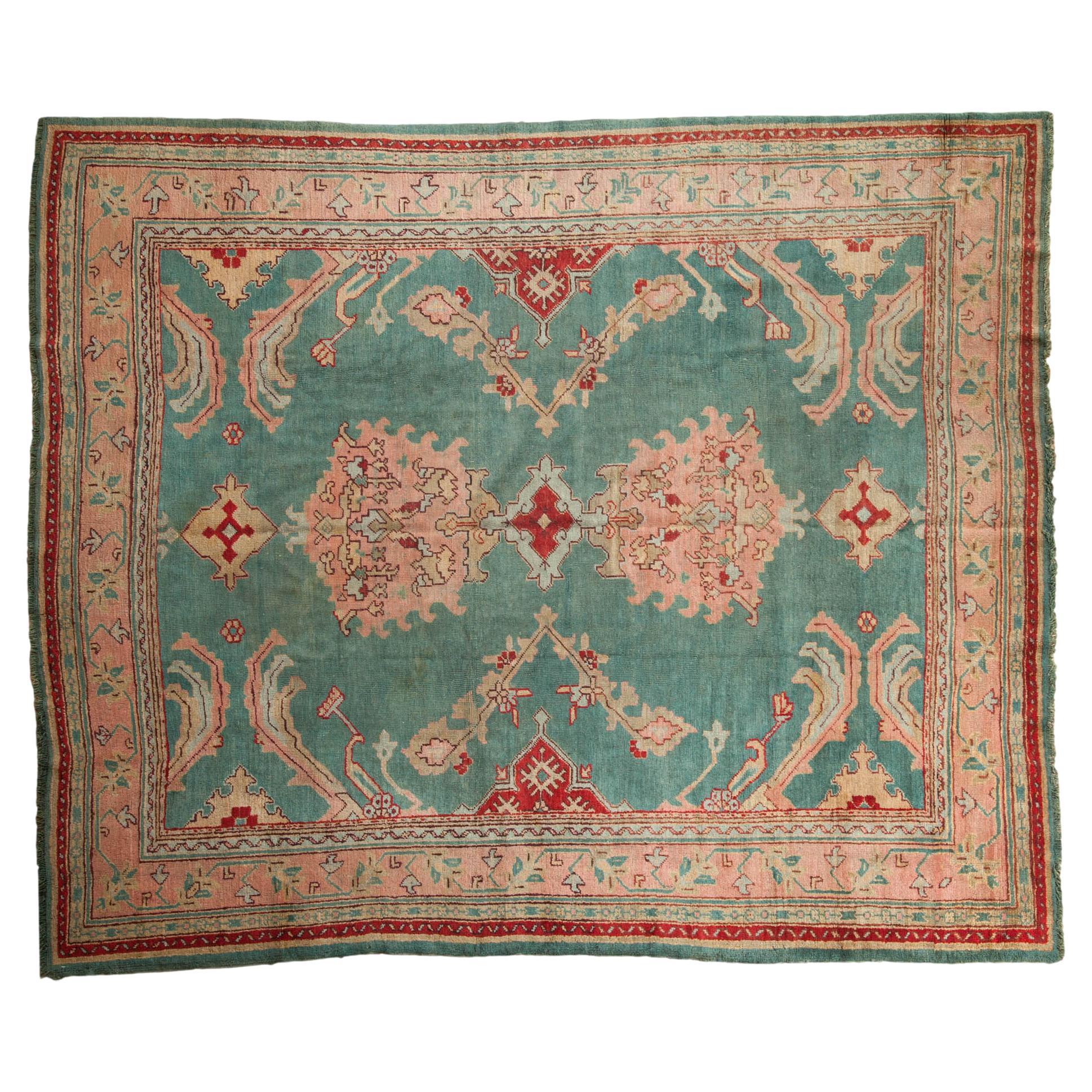 Vintage Oushak Carpet