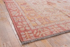 Vintage Oushak in Rose Pink Tones