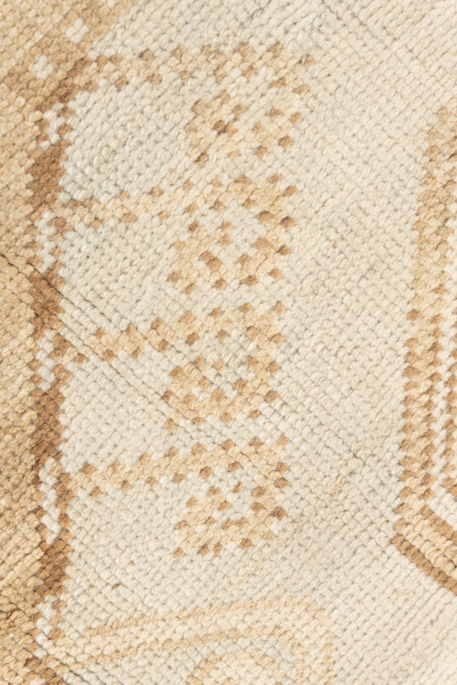 Tapis turc Oushak Karachof Design Vintage 6'5 X 10'5 en vente 2