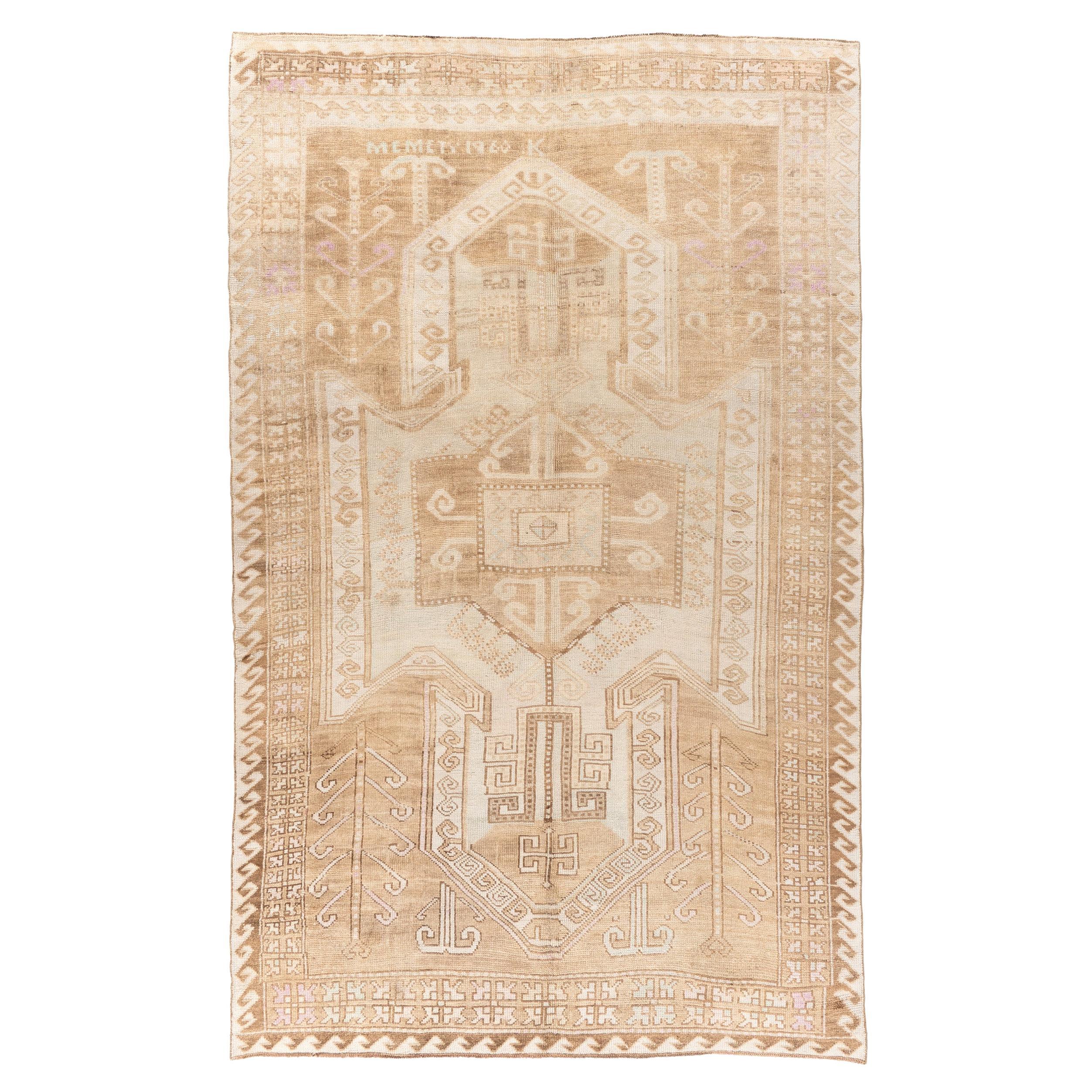 Vintage Turkish Oushak Karachof Design Rug 6'5 X 10'5