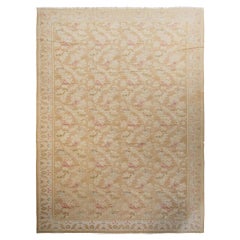 Oushak Großer Oushak-Teppich, geometrisch, türkisch, Oushak
