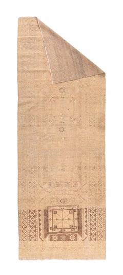 Fine Antique Turkish Oushak Wool Runner 3'9'' x 10'4''
