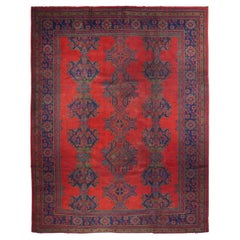Fine Antique Turkish Oushak Wool Rug 9'0" x 11'5''