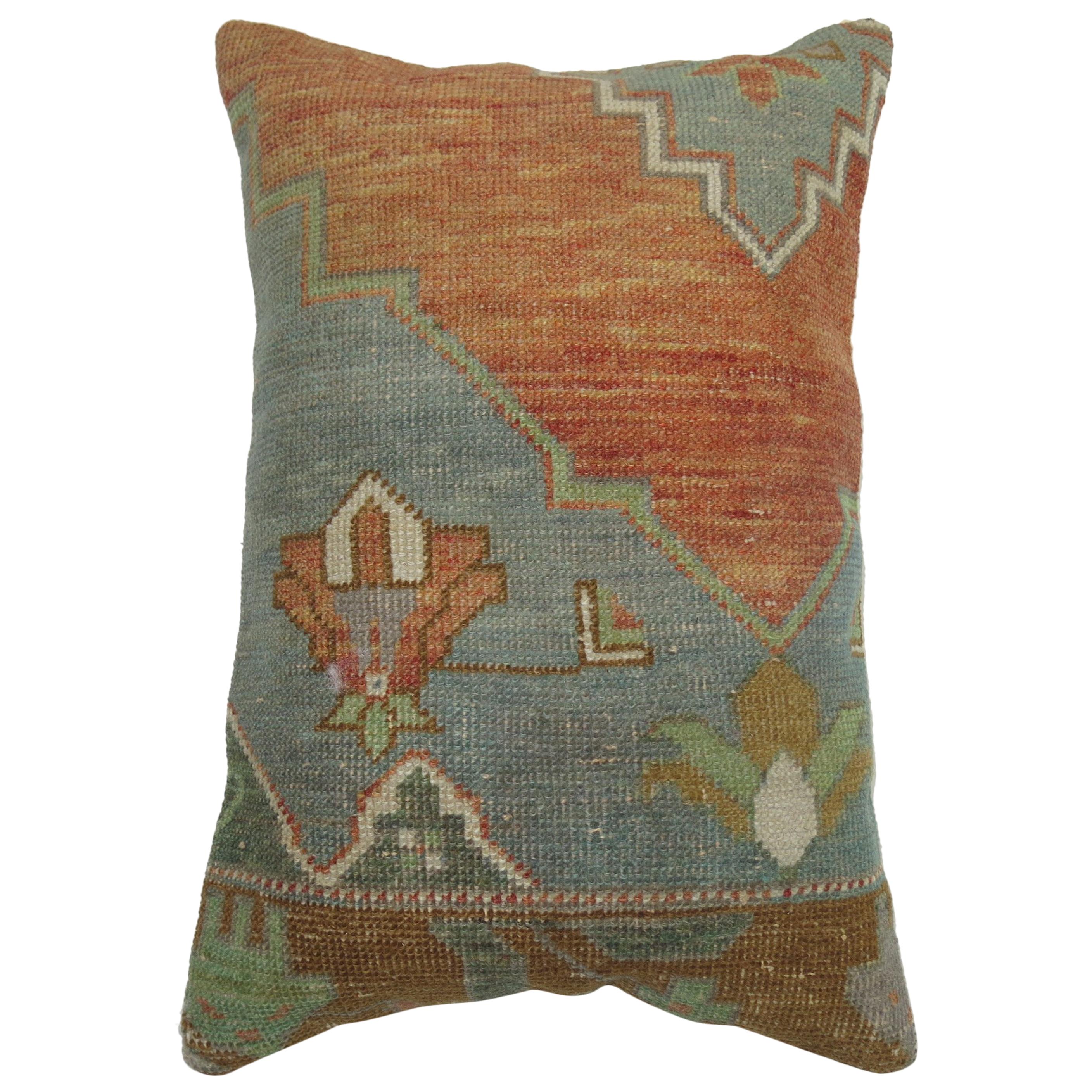 Vintage Oushak Rug Pillow