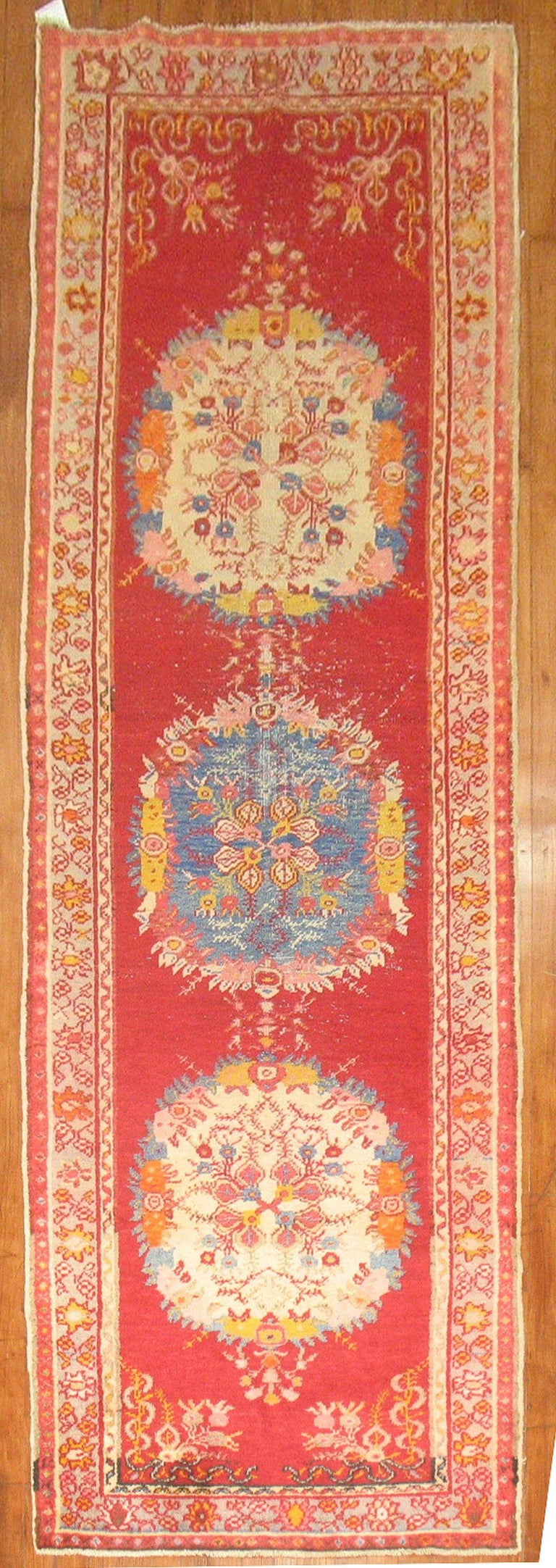 Vintage Oushak Runner For Sale at 1stdibs