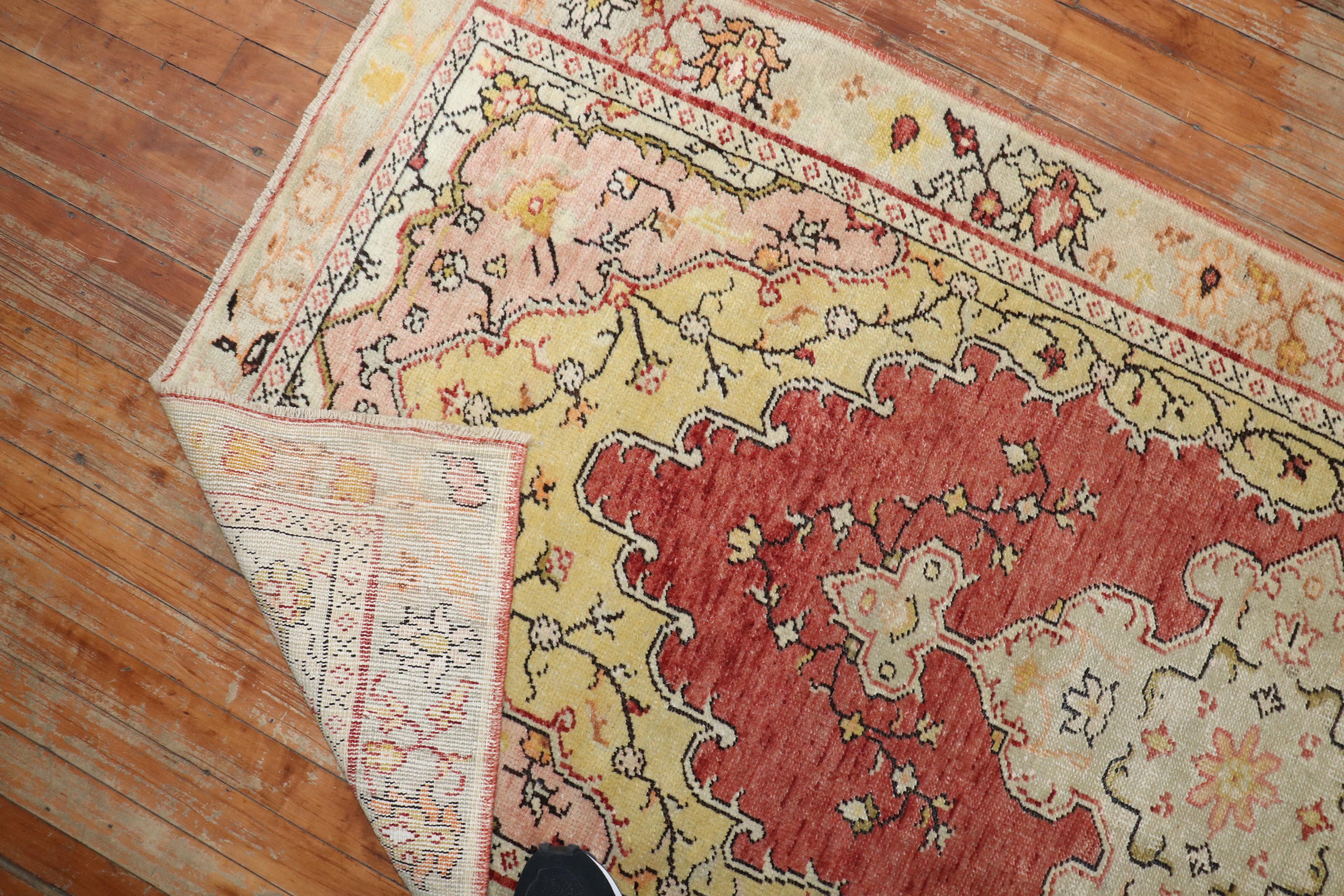 Vintage Oushak Runner In Good Condition For Sale In New York, NY