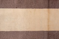 Vintage Oushak Runner – Minimalist Stripe Design