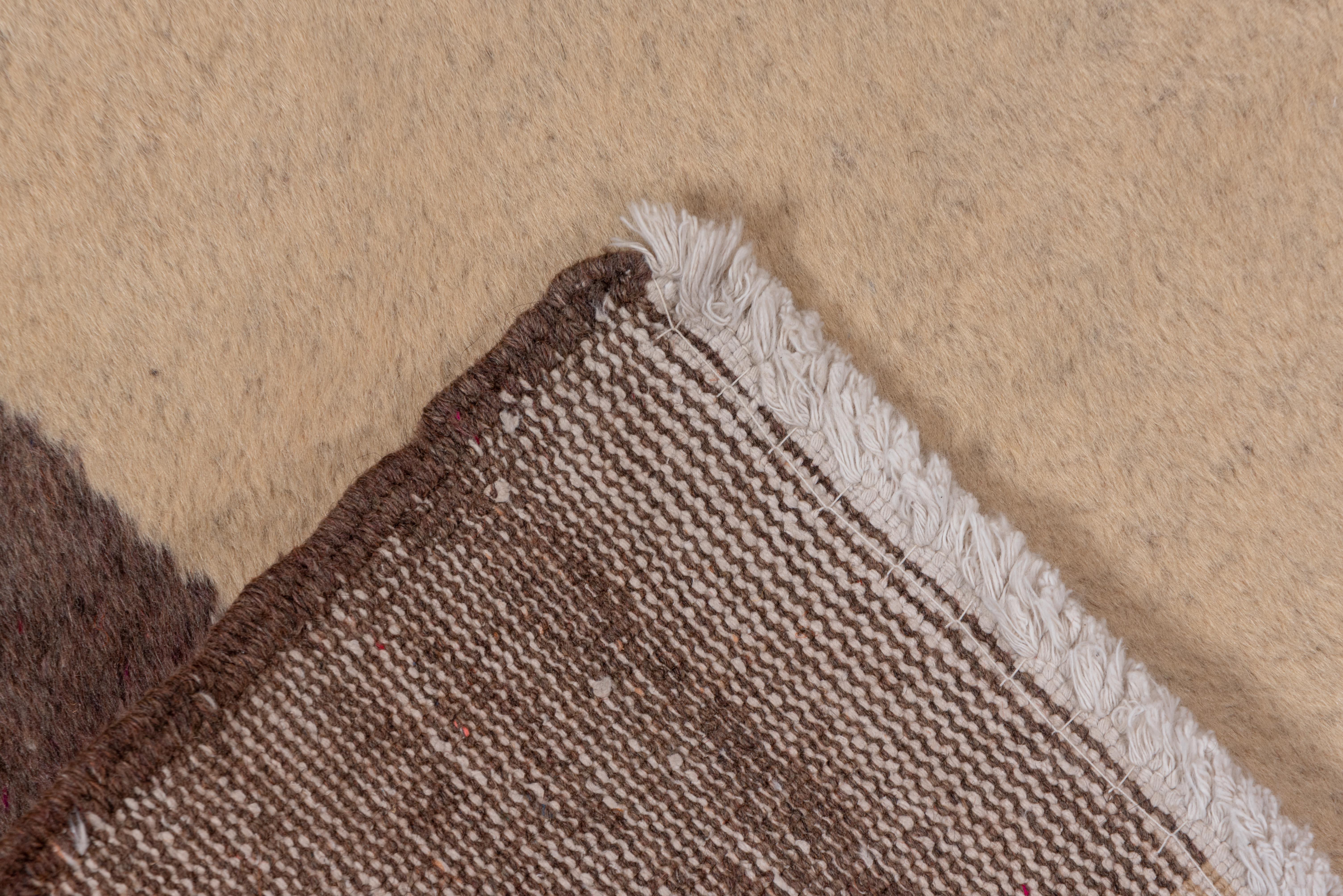 20th Century Vintage Oushak Runner – Minimalist Stripe Design For Sale