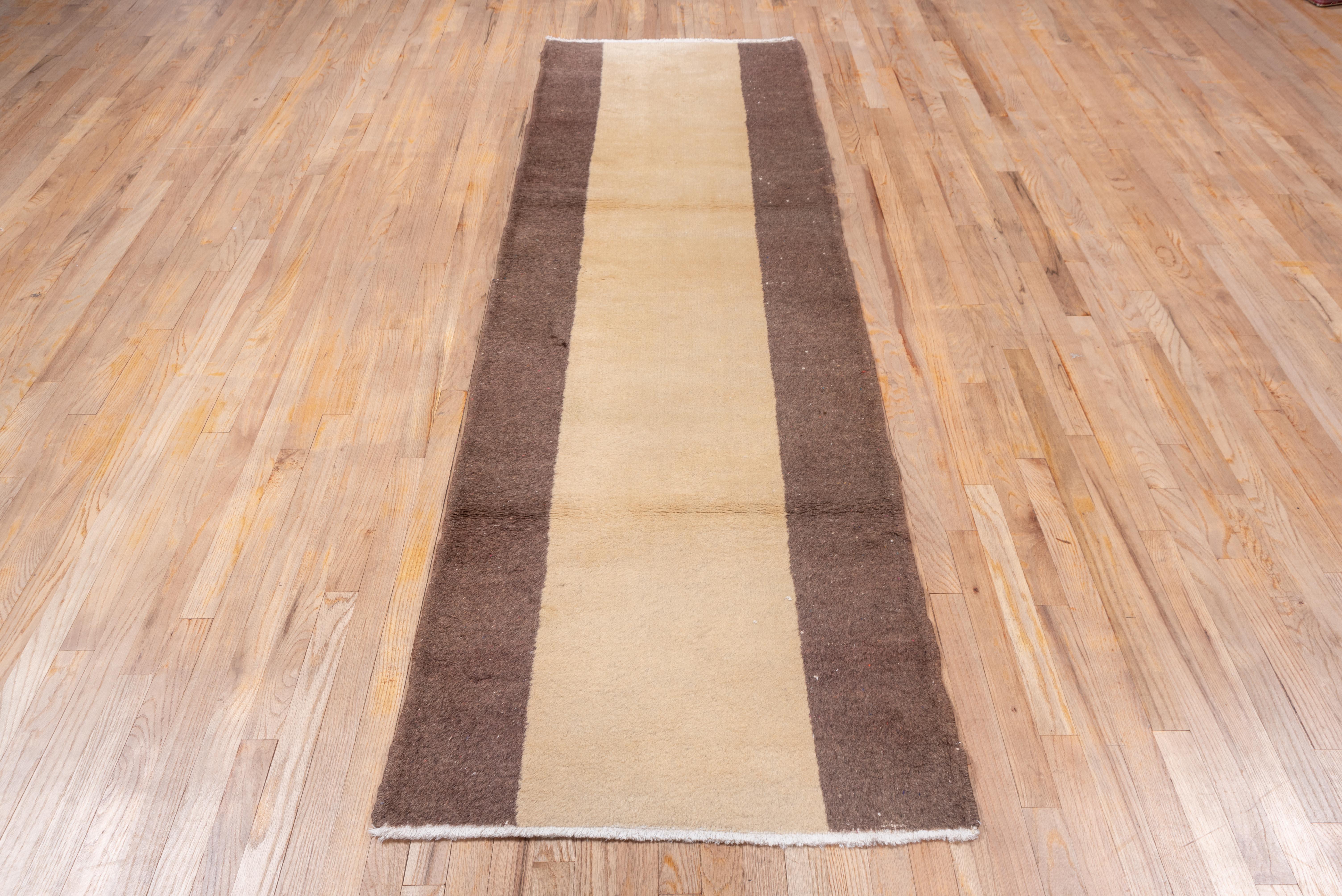 Vintage Oushak Runner – Minimalist Stripe Design For Sale 1