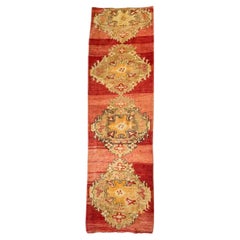 Vintage Oushak Runner Rug - 2' 9" W x 10' 10" L