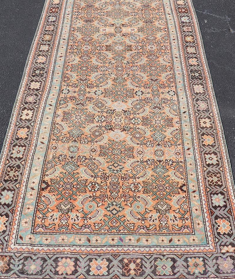 Persiano Antico runner persiano con design Herati   3' 10