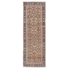 Tapis de couloir persan ancien au design Herati   3' 10" X 12'