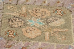 Vintage Oushak Square Rug with Geometric Floral Medallion, from Rug & Kilim