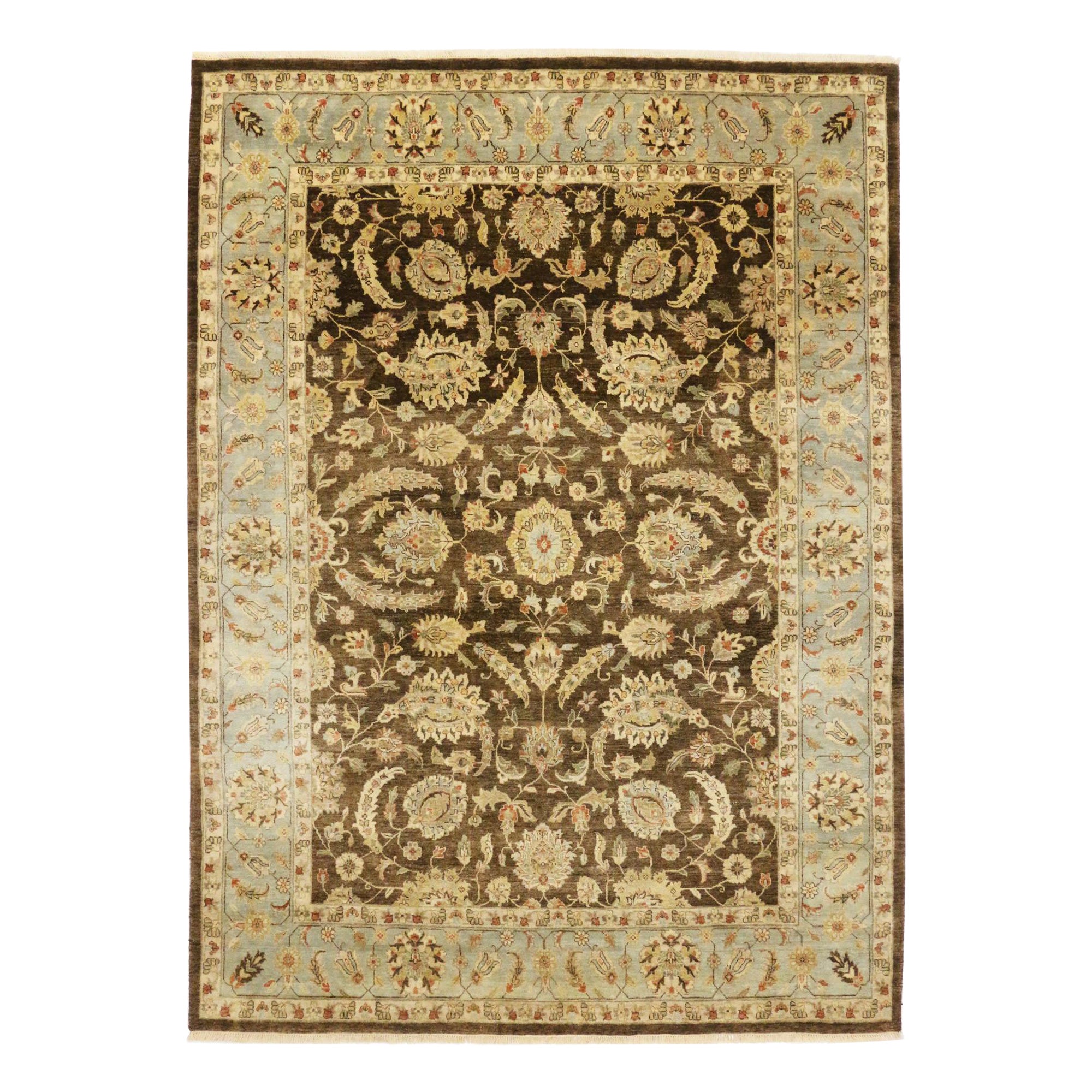 Tapis vintage de style Oushak, un design Timeless rencontre l'Elegance des tons de terre