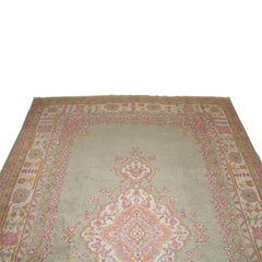 Tappeto vintage Oushak dell'Anatolia occidentale