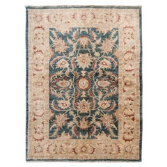 Alfombra Vintage Oushak Ziegler Mahal Alfombra Geométrica Oushak