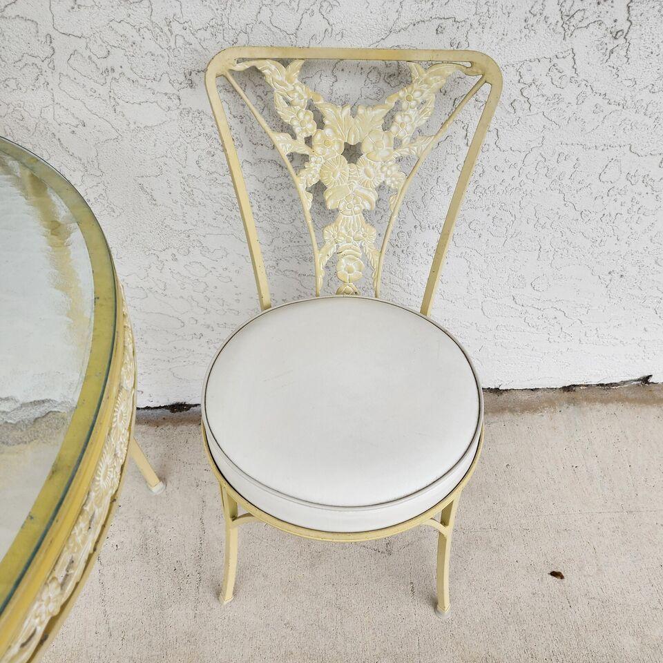 Alluminio Set da pranzo per esterni vintage in stile Woodard in vendita