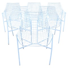Eierstühle aus Metalldraht für den Außenbereich
