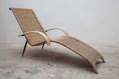 Set of two Outdoor Patio Wicker Lounge Chairs, 1980s