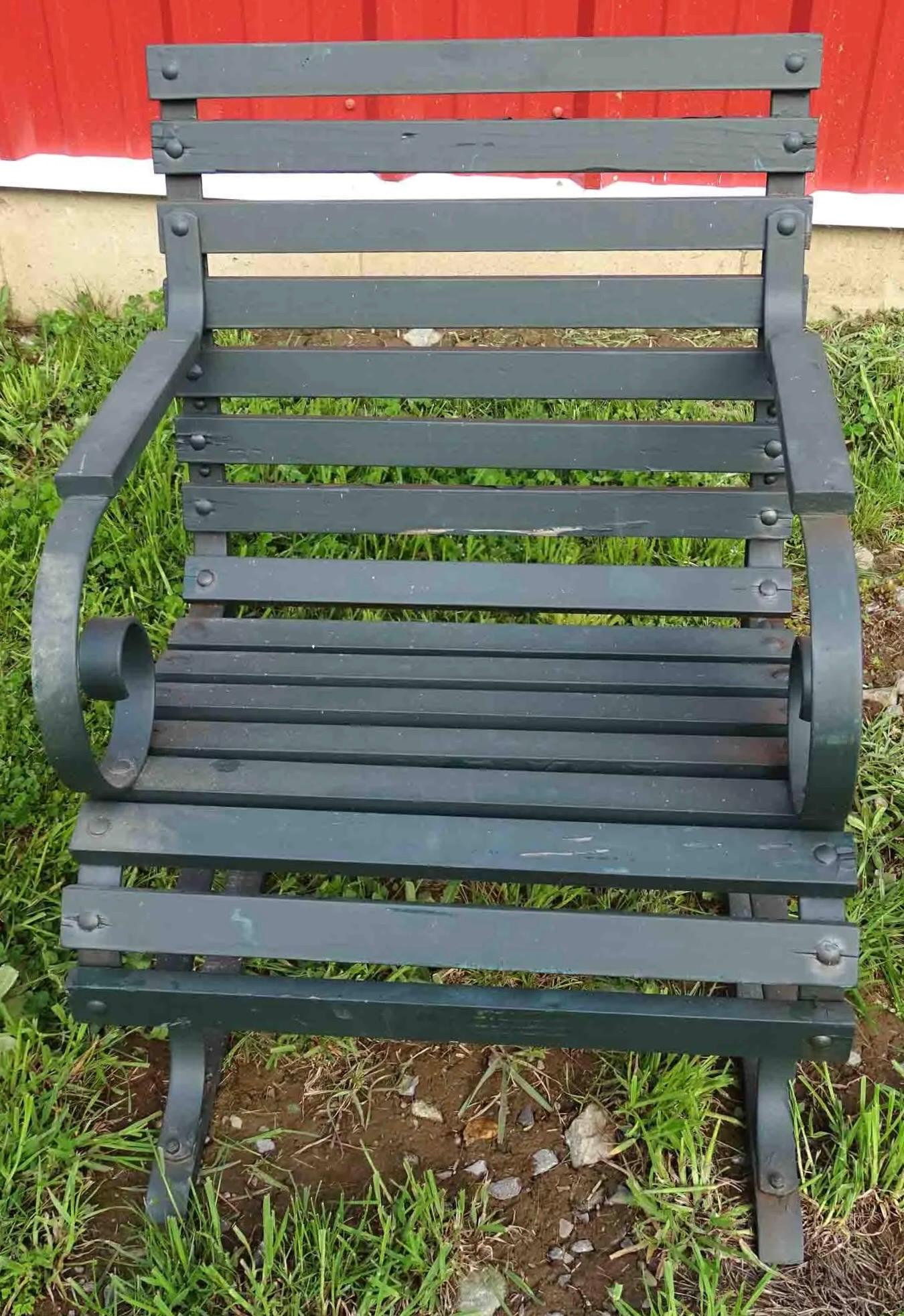 North American Vintage Outdoor Porch or Garden Lounge Chairs
