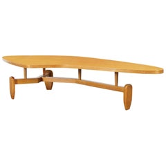 Vintage "Outrigger" Floating Top Coffee Table by John Keal