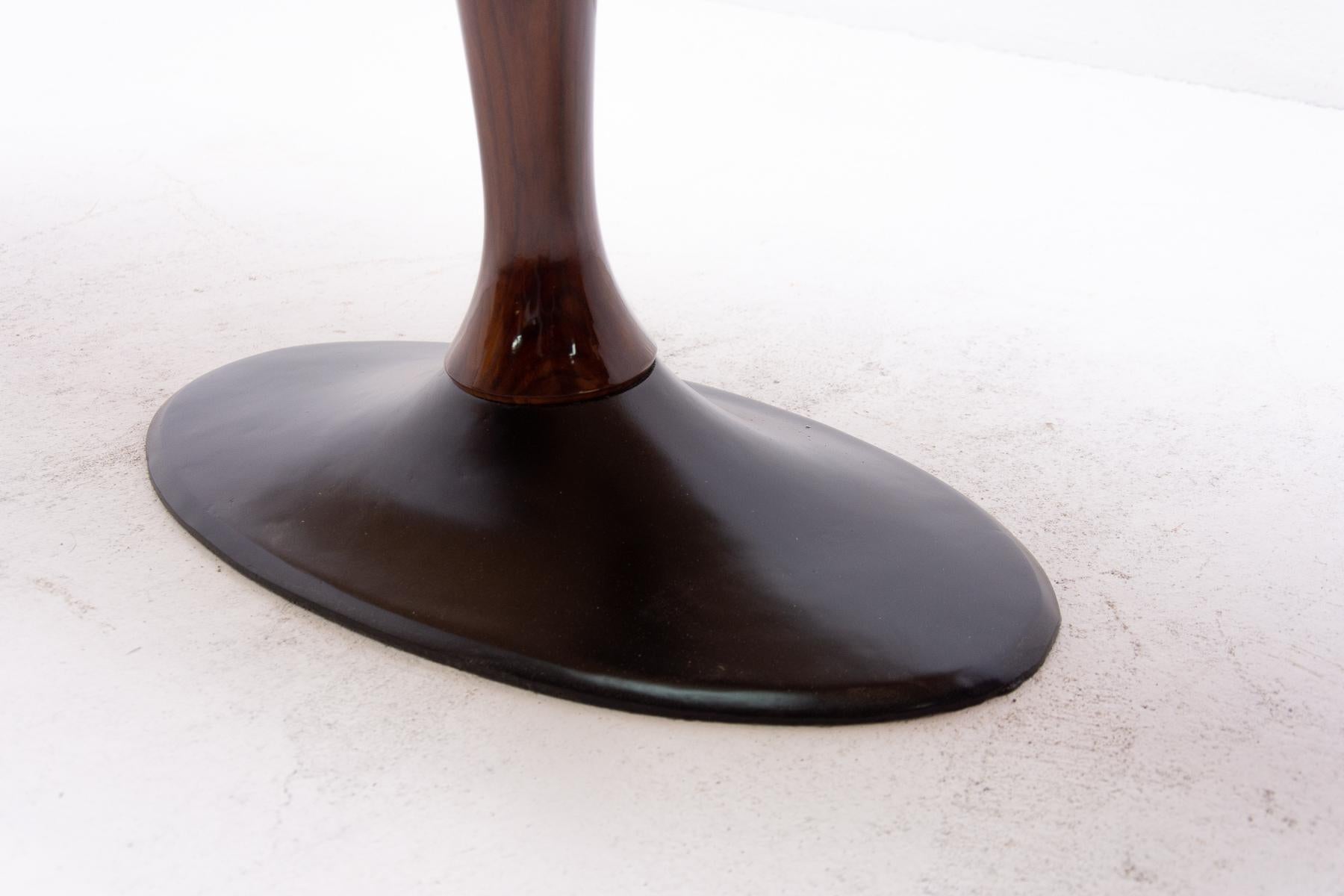 Vintage Oval Coffee Table from Czechoslovakia, 1970s 4