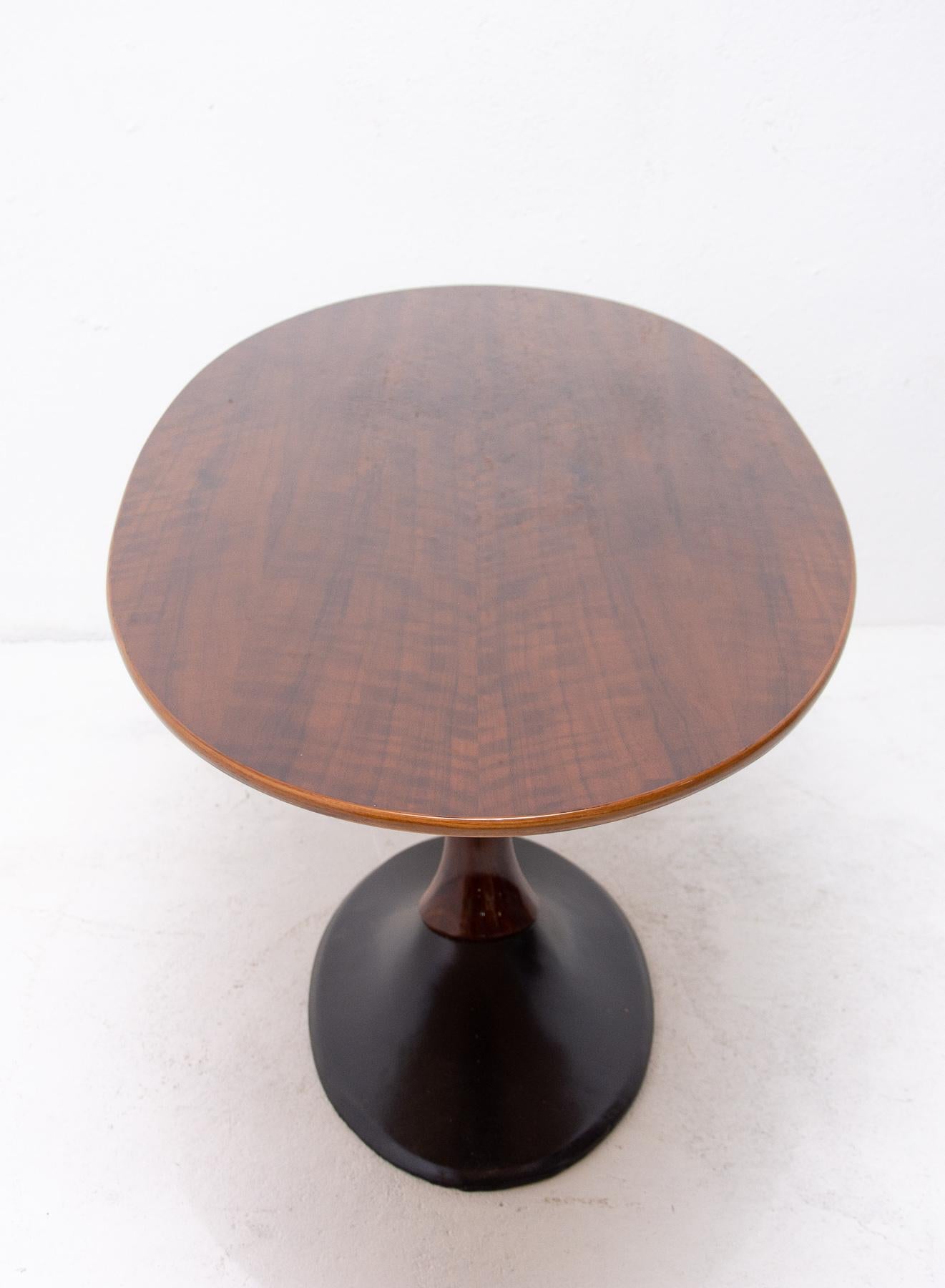 Vintage Oval Coffee Table from Czechoslovakia, 1970s 6