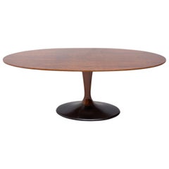 Vintage Oval Coffee Table from Czechoslovakia, 1970s