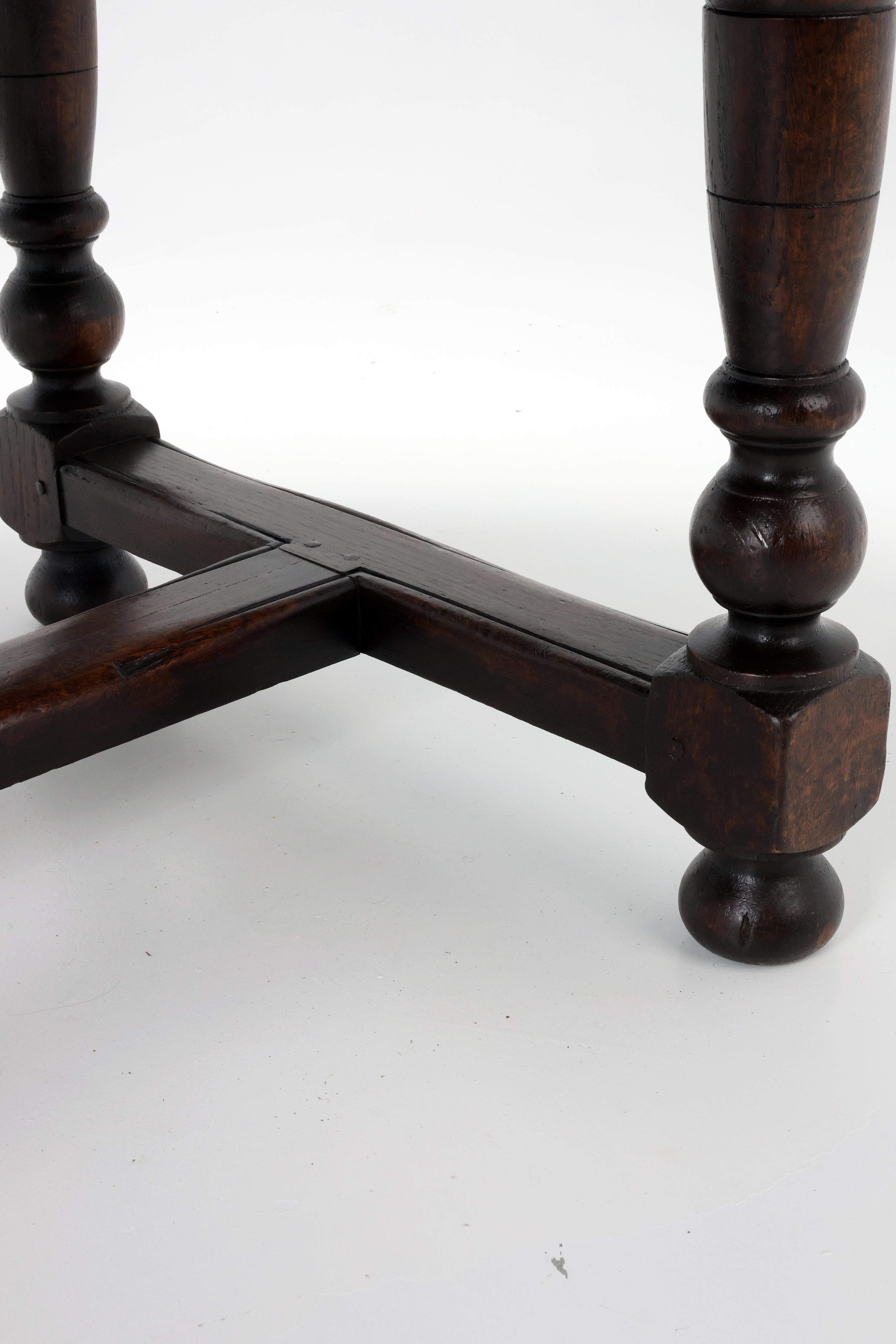 Oiled Vintage Oval Dining Table, Early 20th Century For Sale