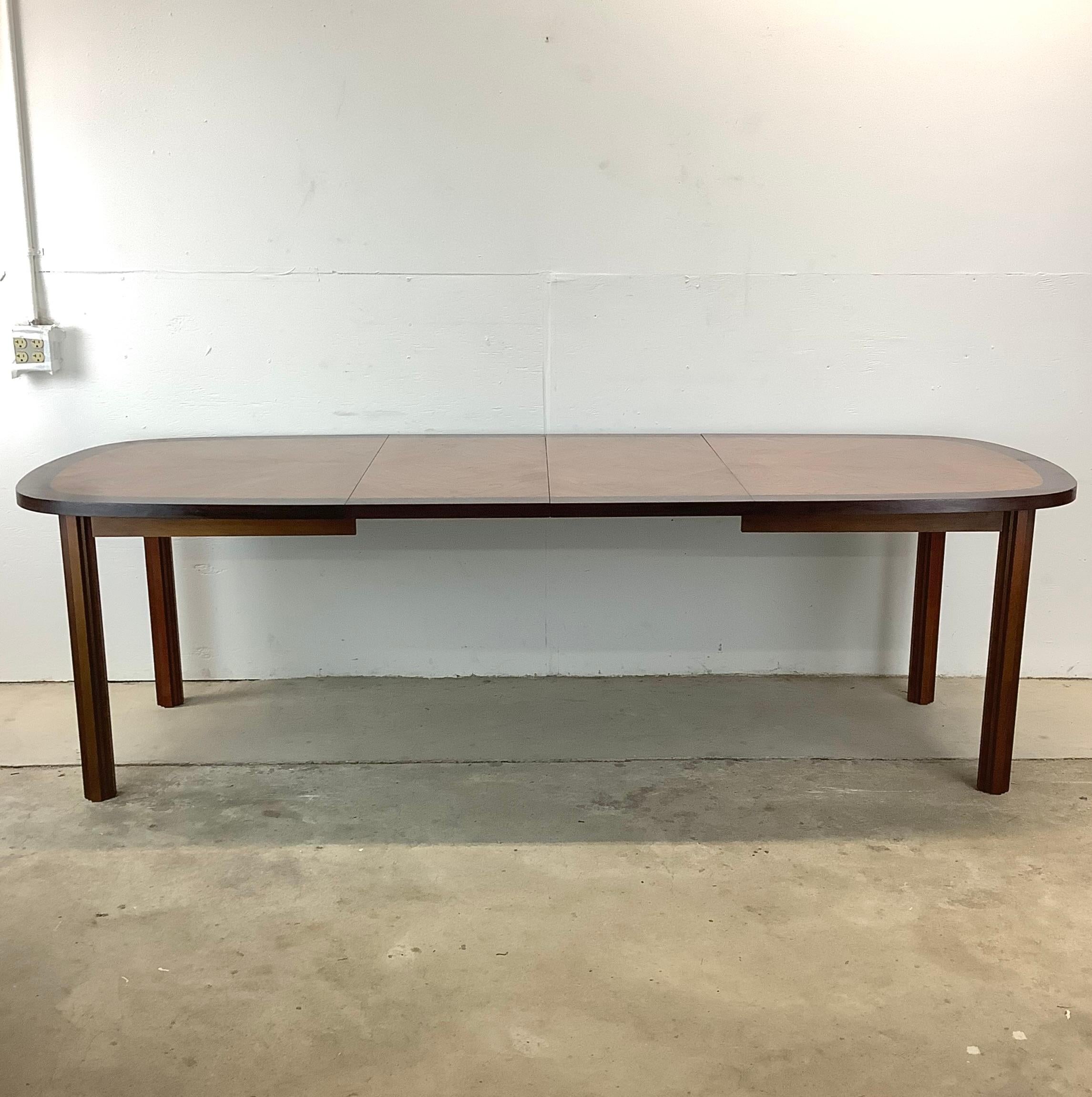 American Vintage Oval Dining Table With Two Leaves- lane tower suite