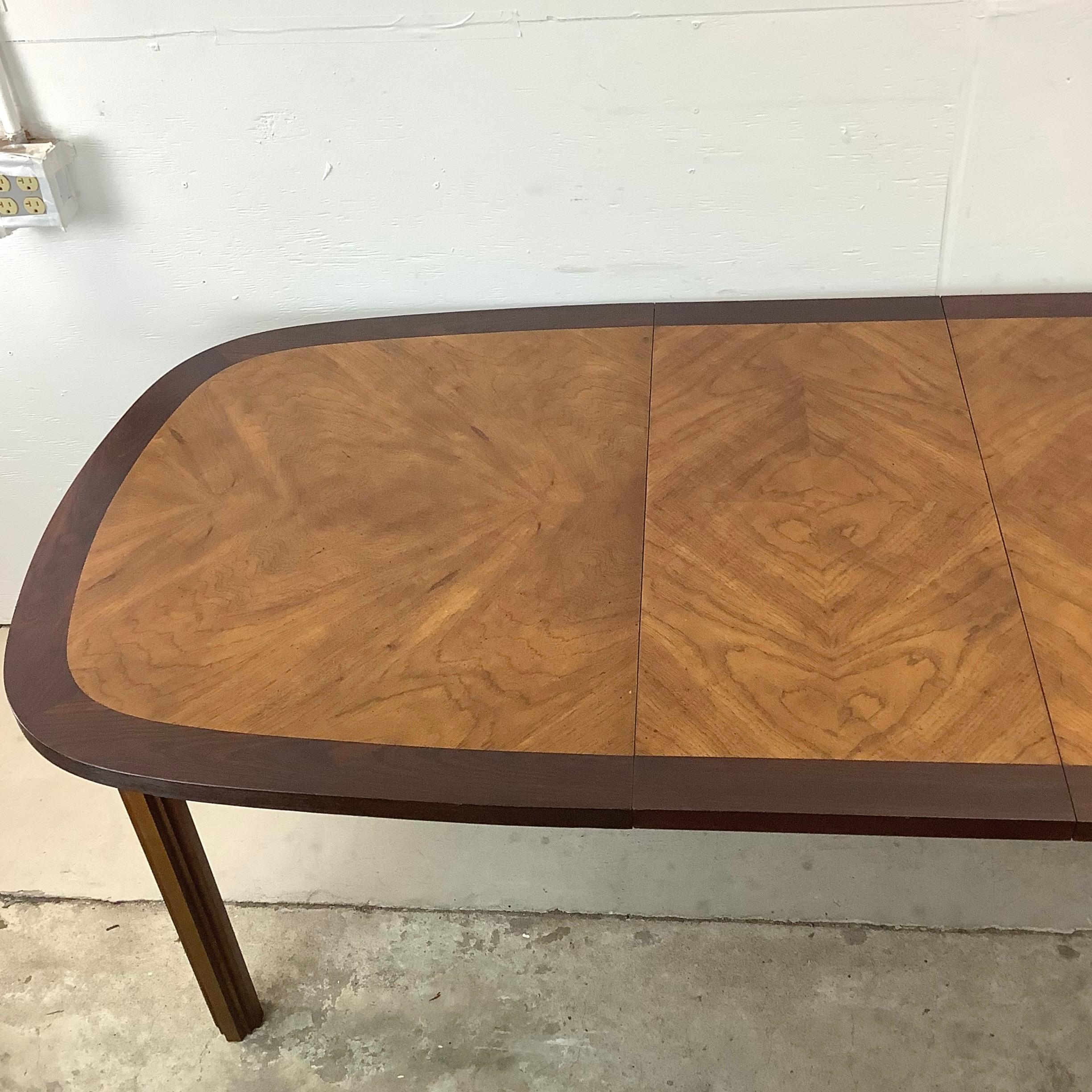 Veneer Vintage Oval Dining Table With Two Leaves- lane tower suite