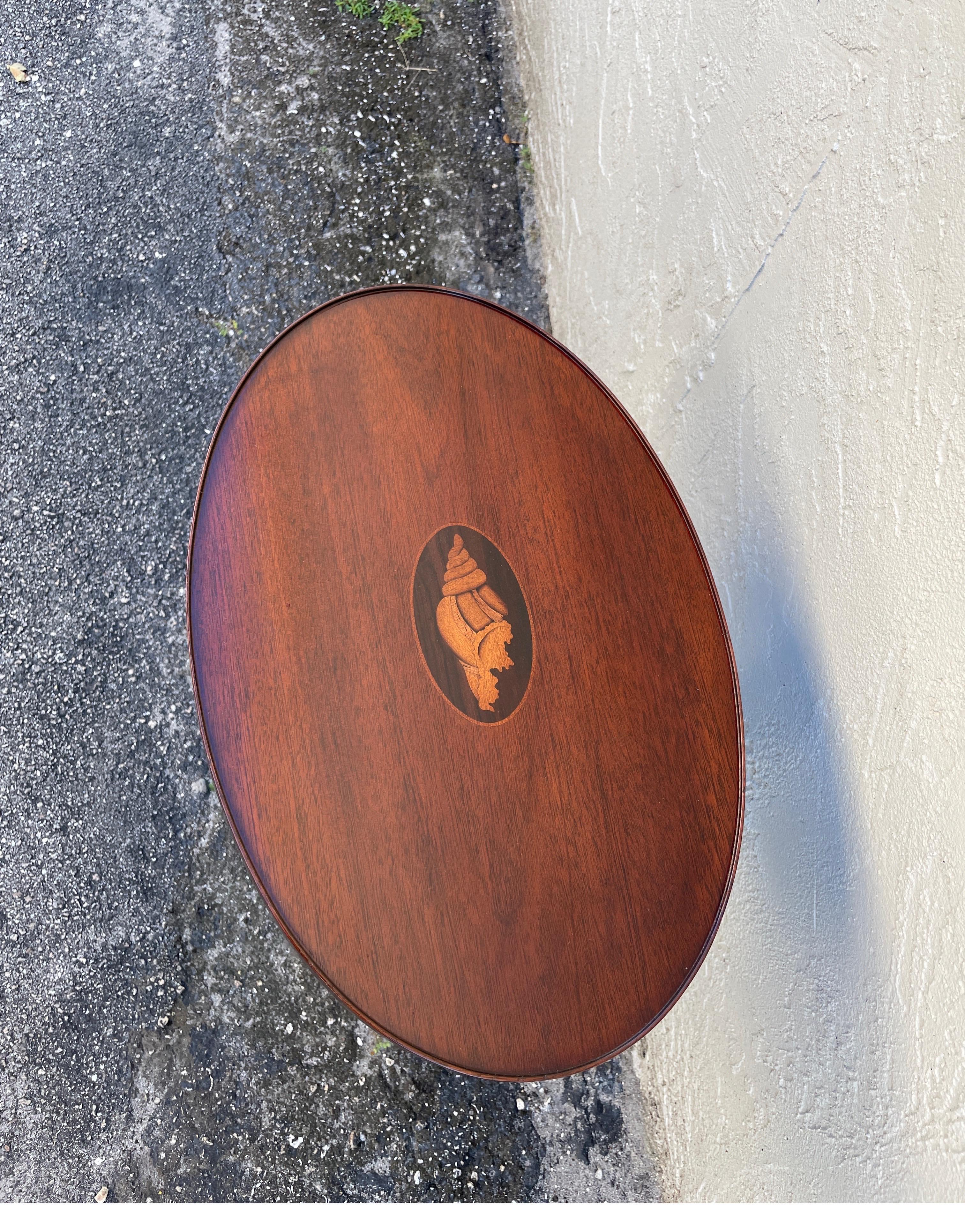 American Vintage Oval Drinks Table by Baker