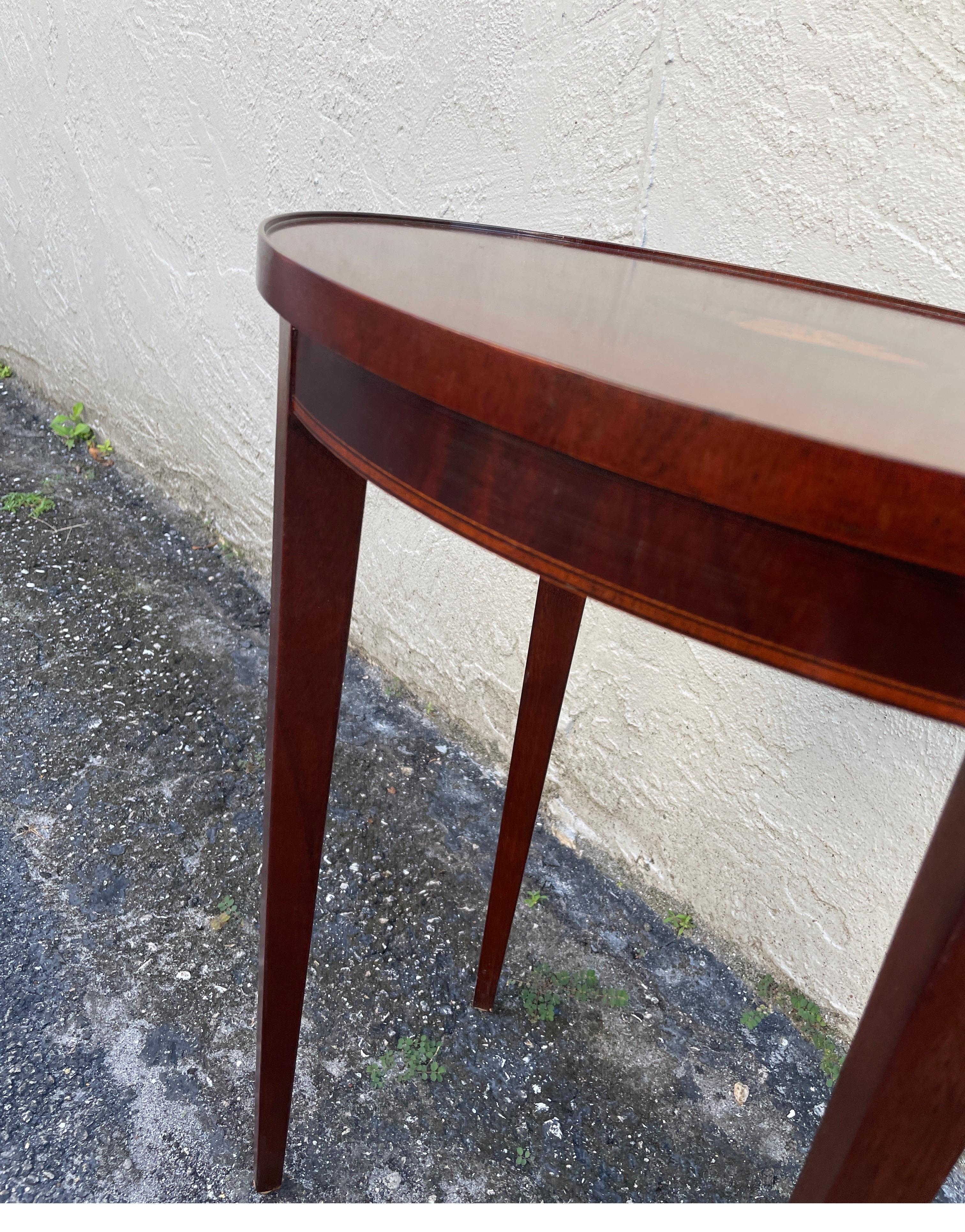 20th Century Vintage Oval Drinks Table by Baker