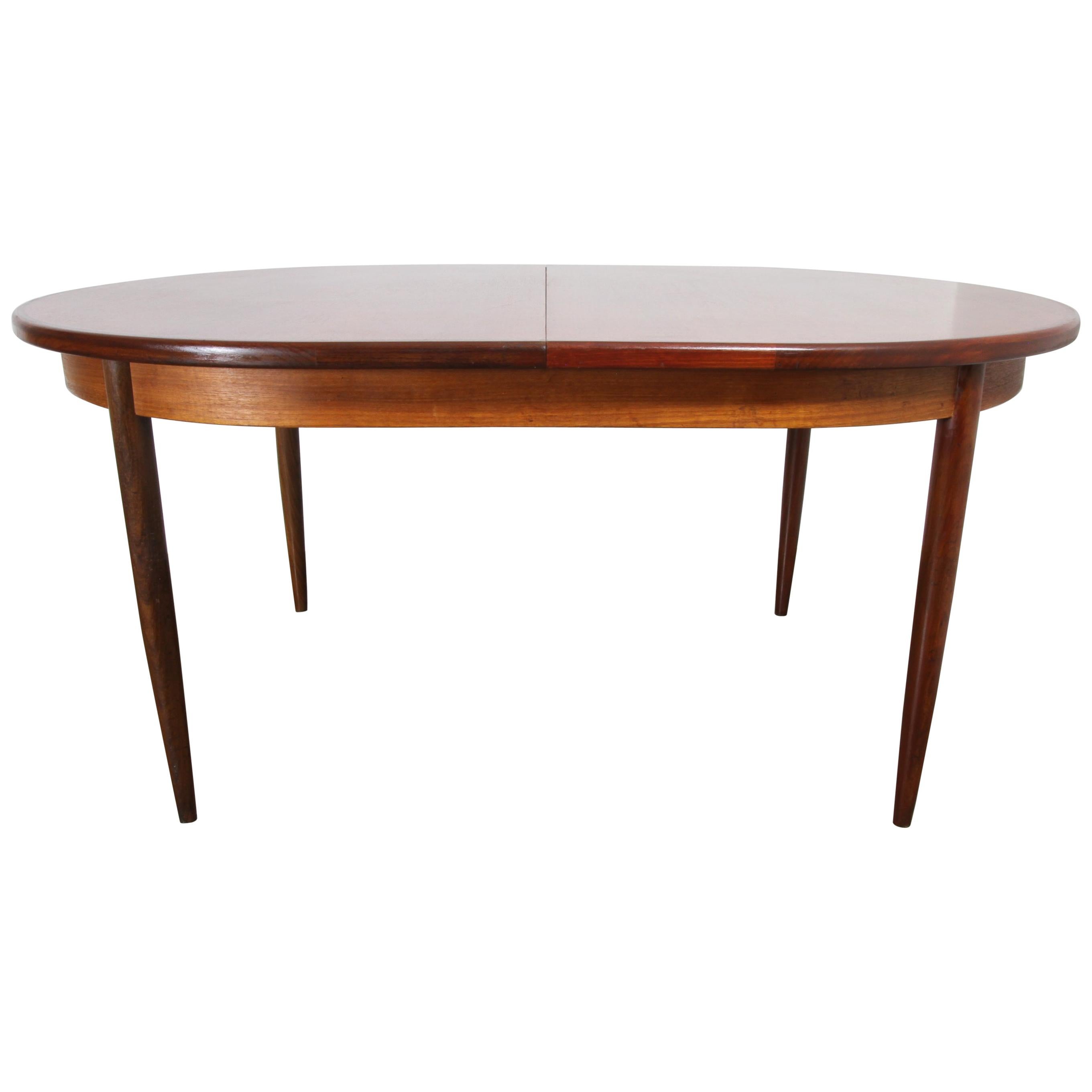 Vintage Oval Extendable Teak and Redwood Dining Table by G-Plan, 1960s