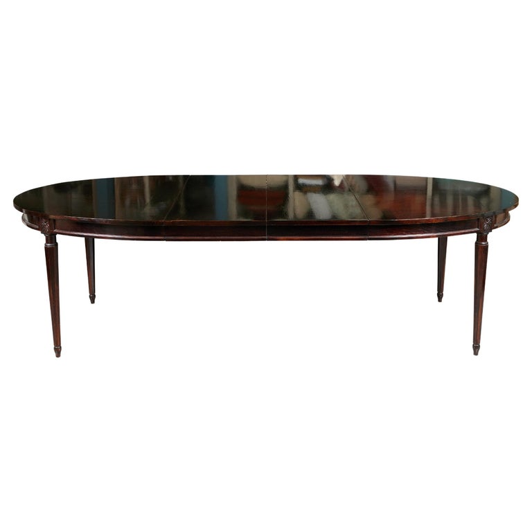 Vintage Oval Extension Dining Table at 1stDibs
