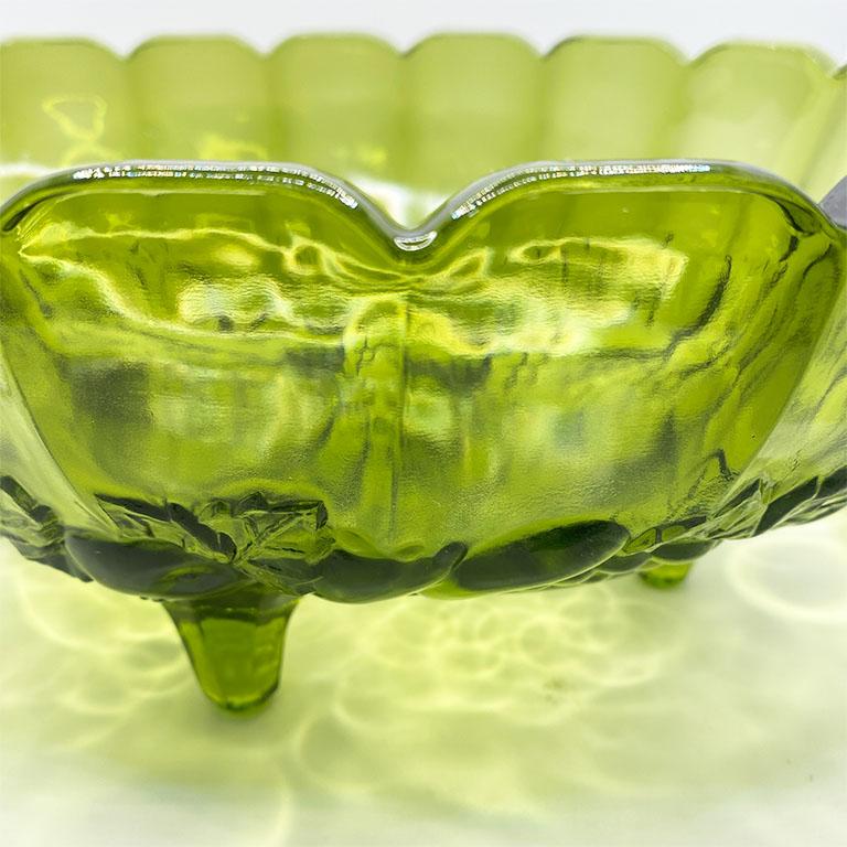 green glass fruit bowl