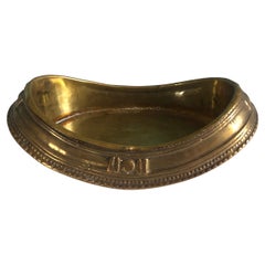 Vintage Oval Indian Brass Trinket Dish