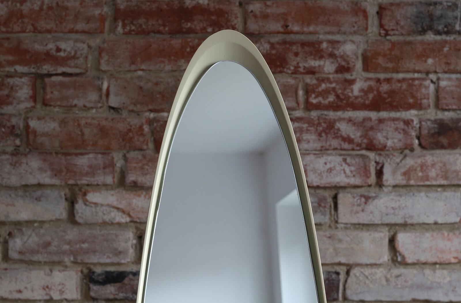 Vintage Oval Mirror by Roger Lecal, 1970s 5
