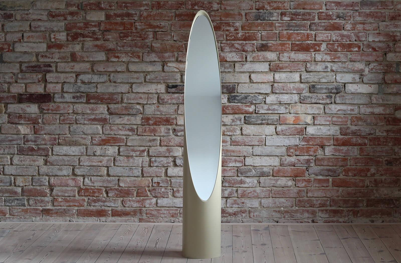 Vintage Oval Mirror by Roger Lecal, 1970s 3