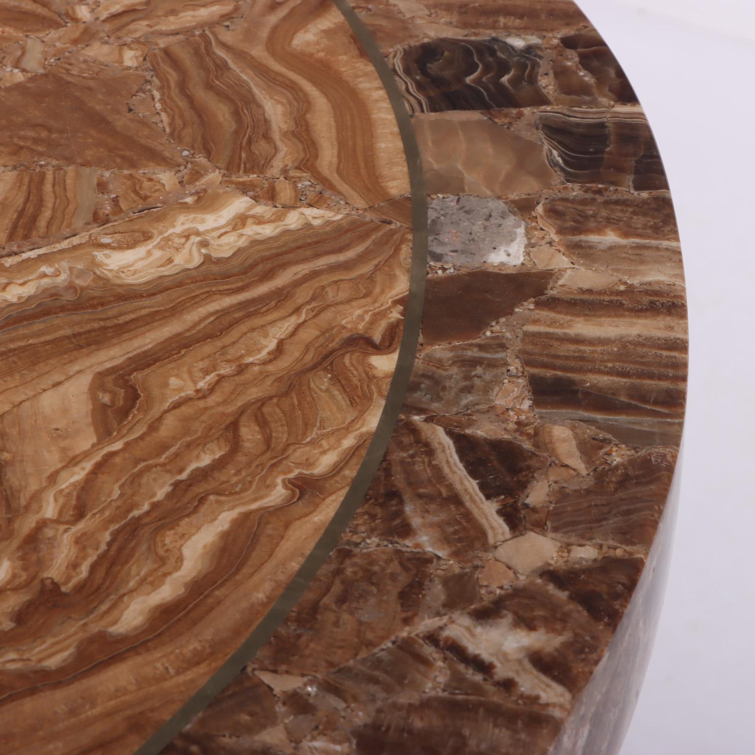 20th Century Vintage Oval Onyx Dining Table by Muller of Mexico